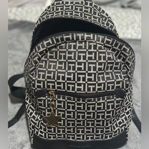 Tommy Hilfiger Monogram Black and White Backpack